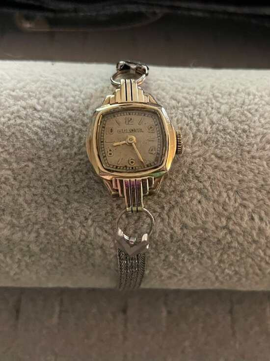 Bulova Accessories - Vintage Gold Watch Bulova Deco Mid Century 10k Rolled Gold 9200728 Not Working